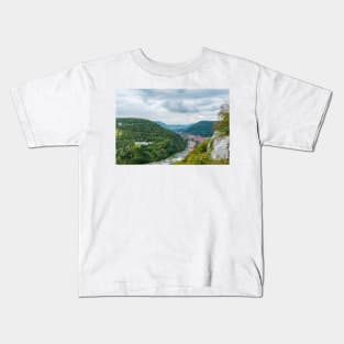 Bad Urach, view from the Grafensteige hill Kids T-Shirt